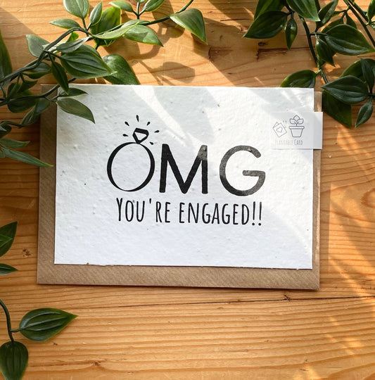Plantable Greeting Card - OMG Engagement