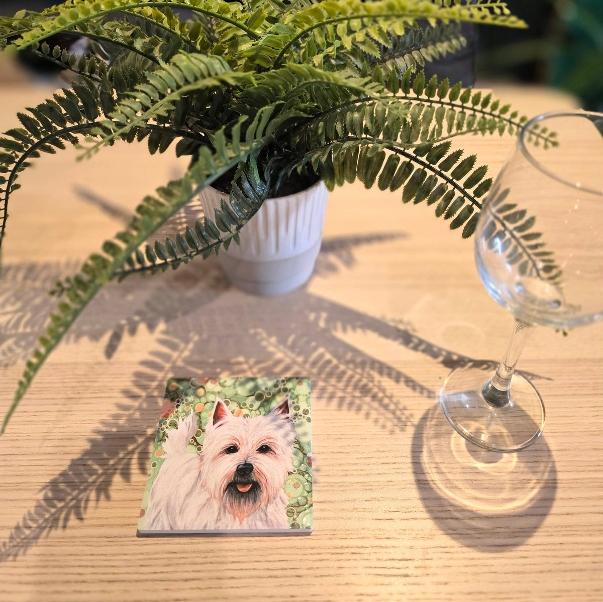 West Highland Terrier Dog Ceramic Coaster