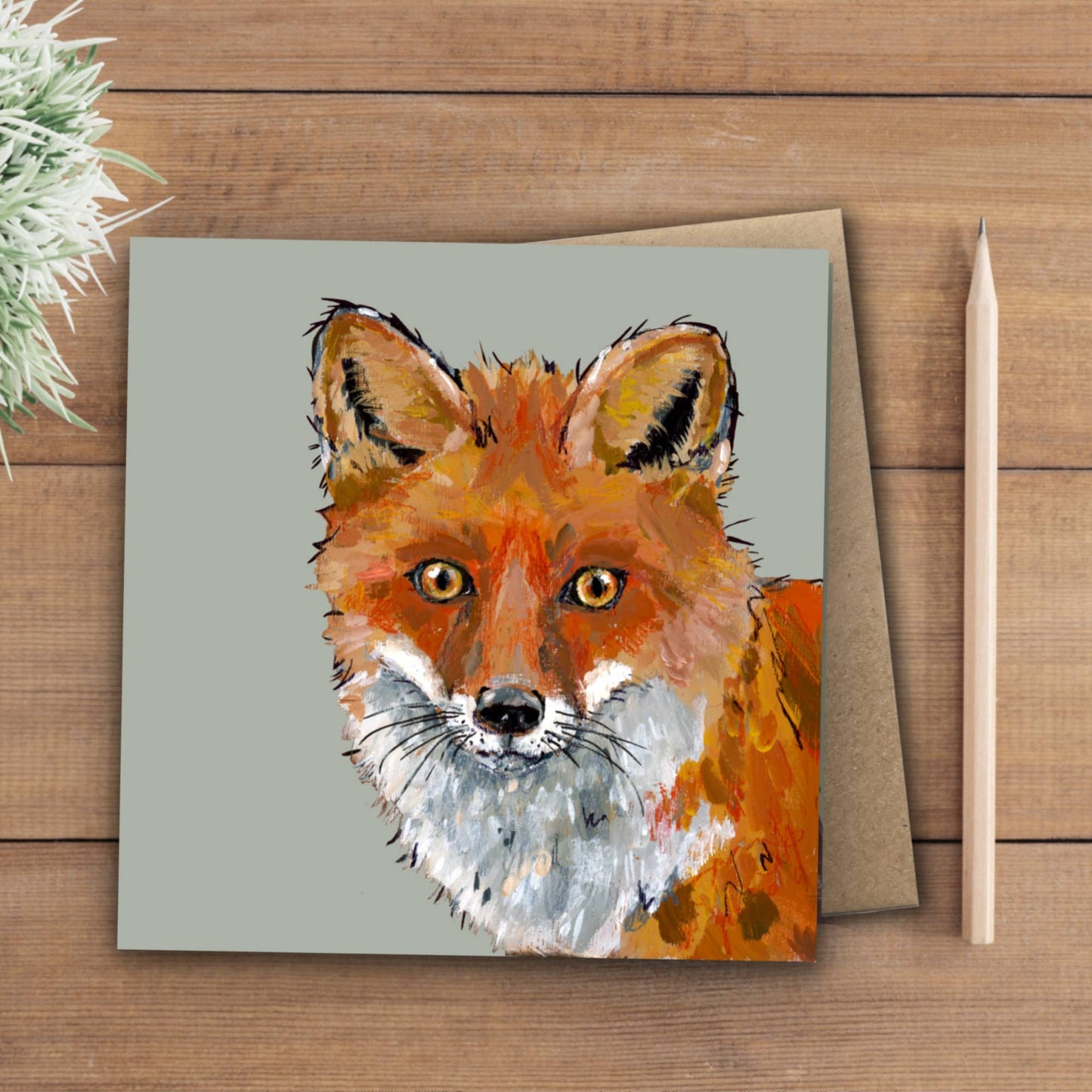 Fox Card | Eco | Recycled | Bird | Blank