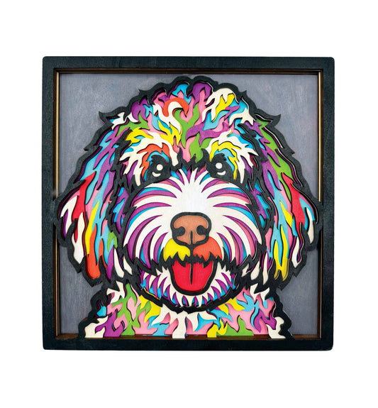 Wooden Doodle Dog Art Craft Kit