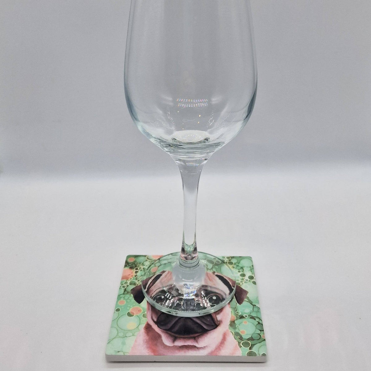 Pug Dog Ceramic Coaster