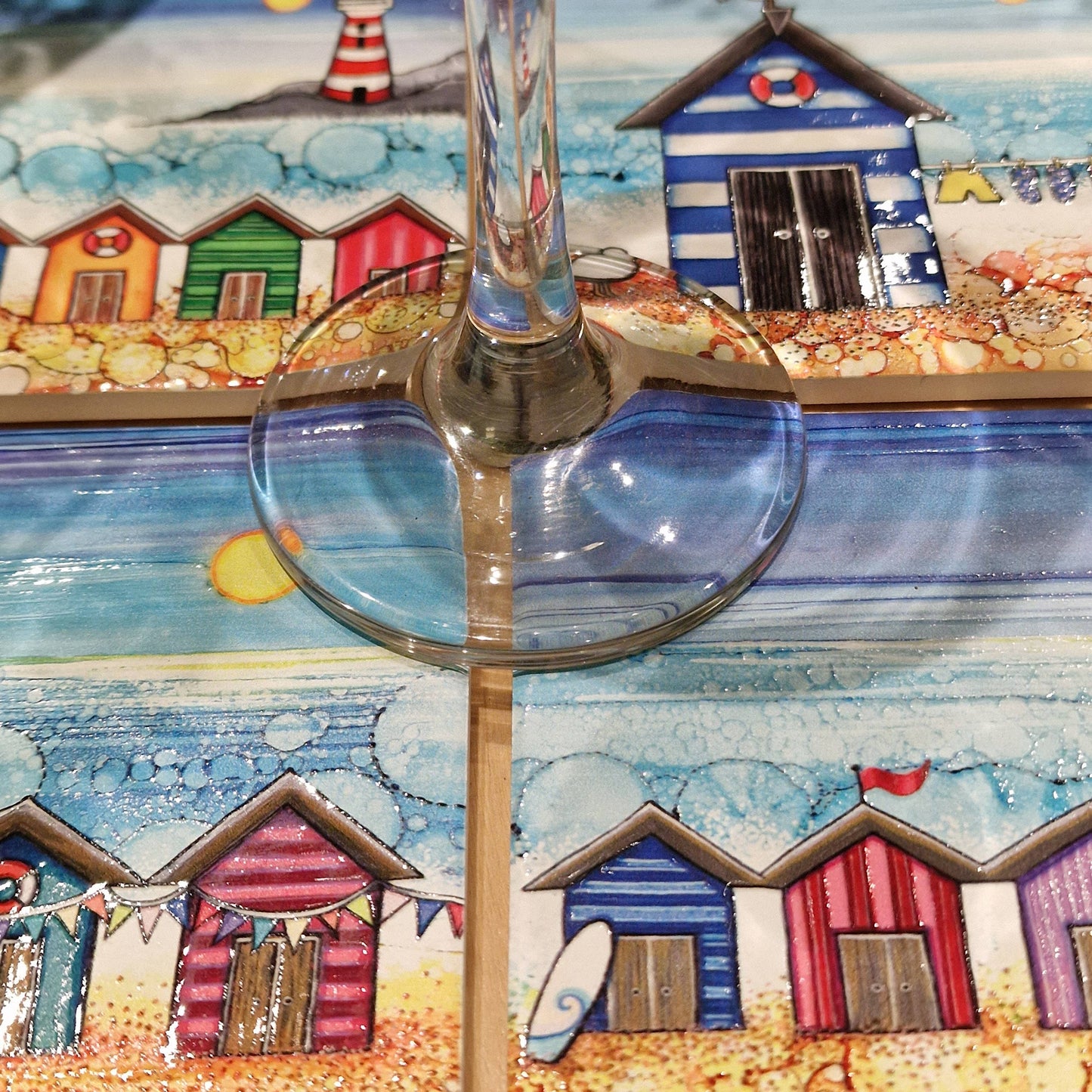 88-C BD 4 Beach Huts Coaster
