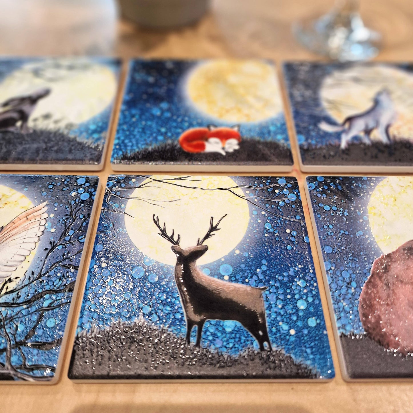 12-C Stag Coaster