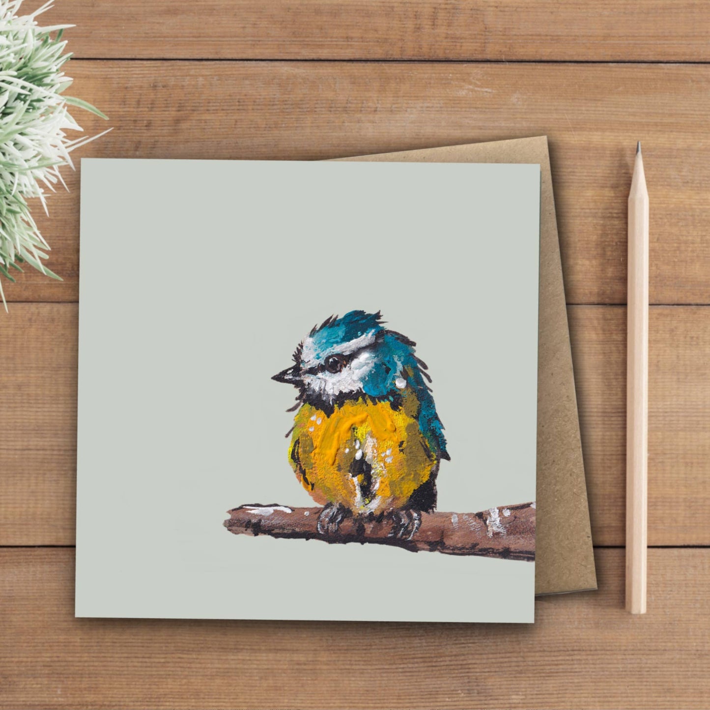 Blue Tit Card | Eco | Recycled | Bird | Blank