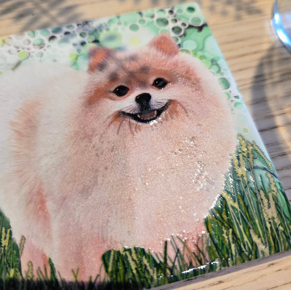 Pomeranian Dog Ceramic Coaster