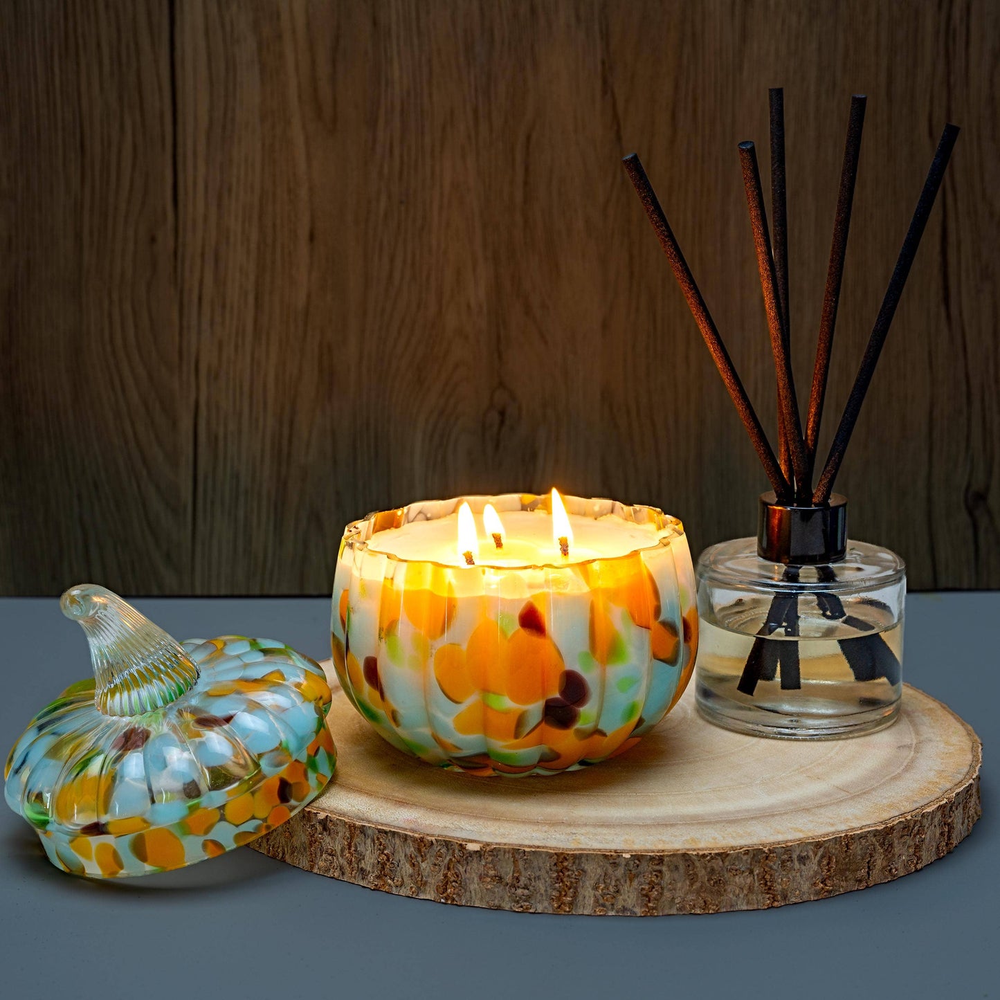 Pumpkin Candle: Cirtus Print