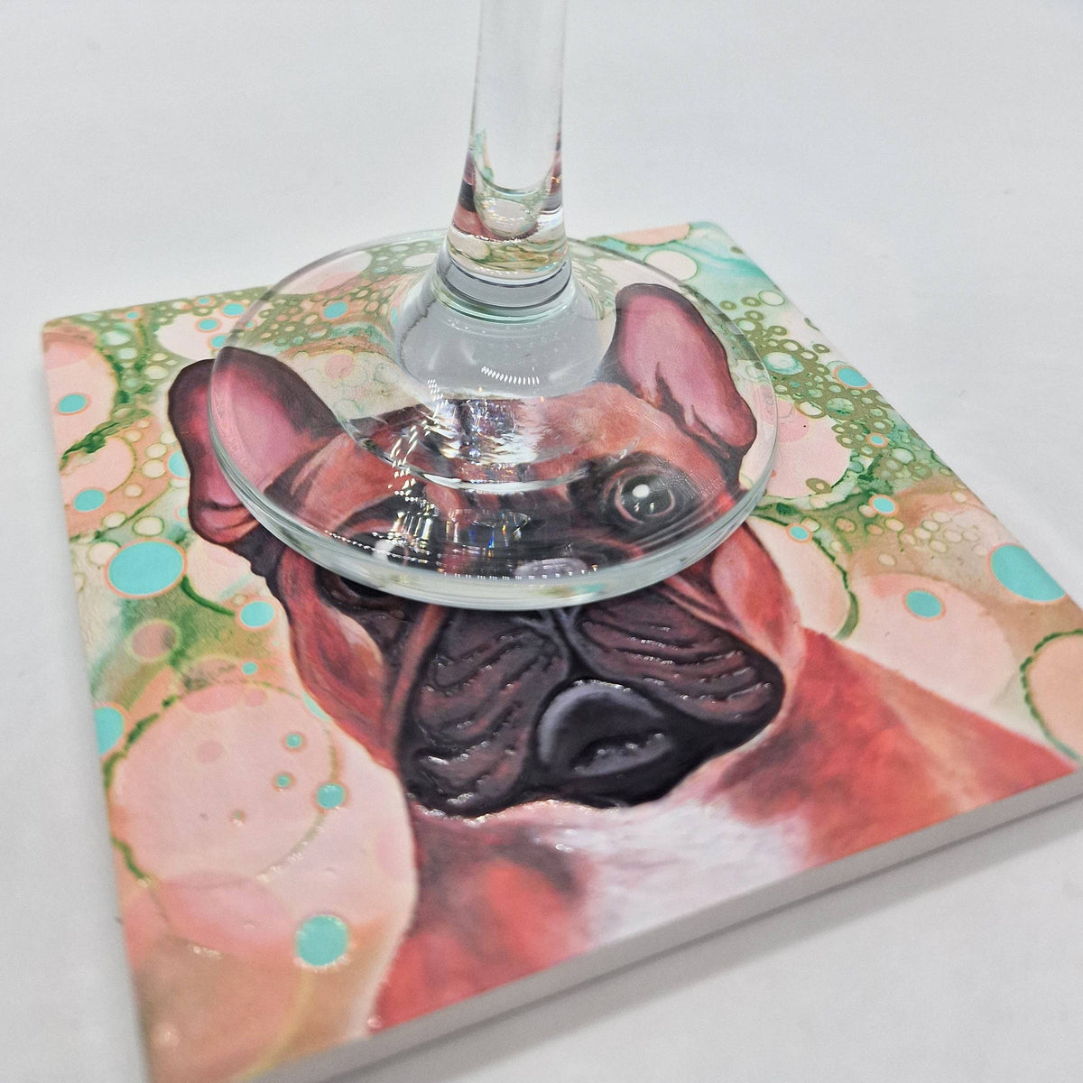 French Bulldog Dog Ceramic Coaster