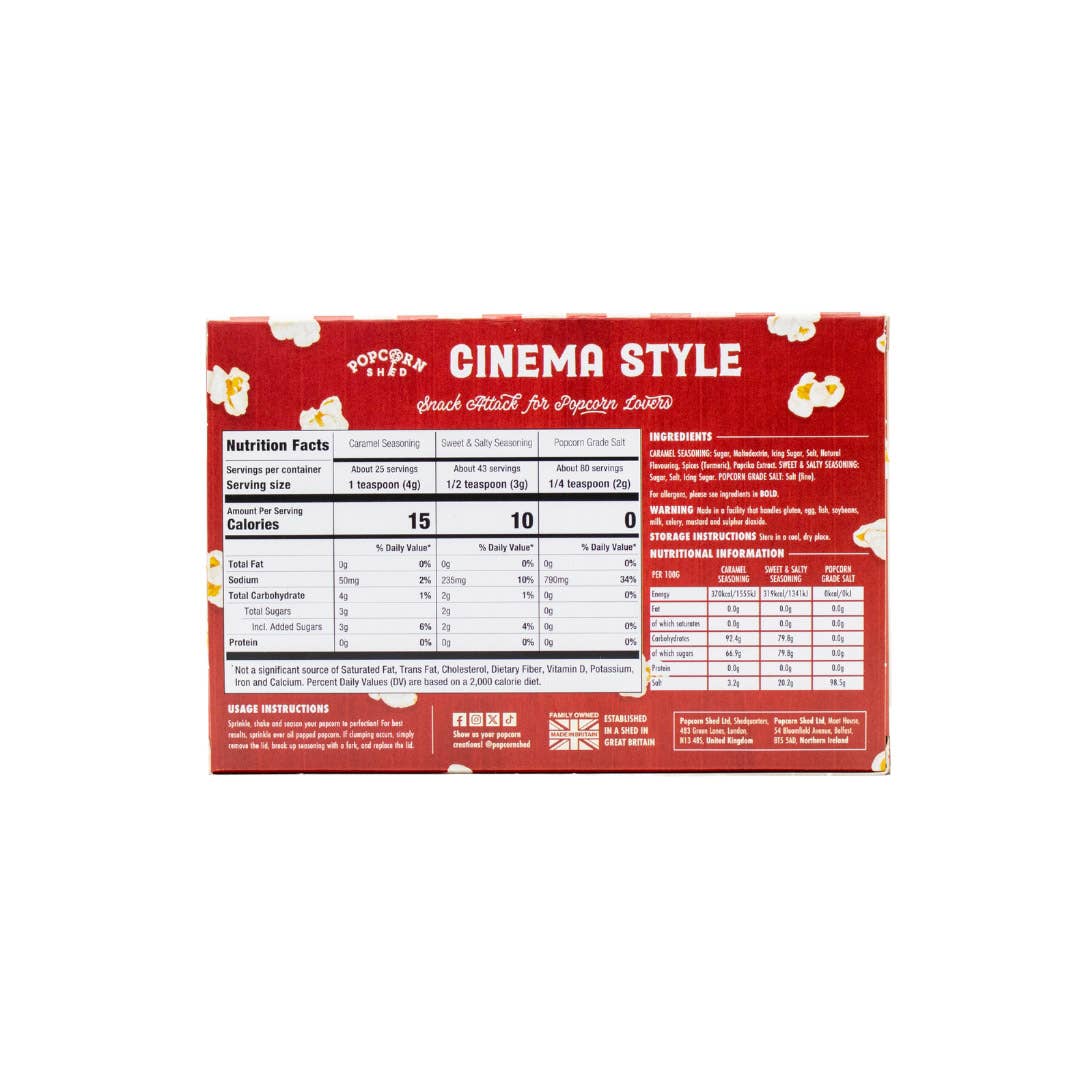 Cinema Style Popcorn Seasoning Gift Pack