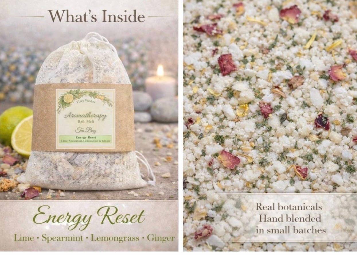 Aromatherapy Bath Melt Tea Bag | Essential Oils & Botanicals