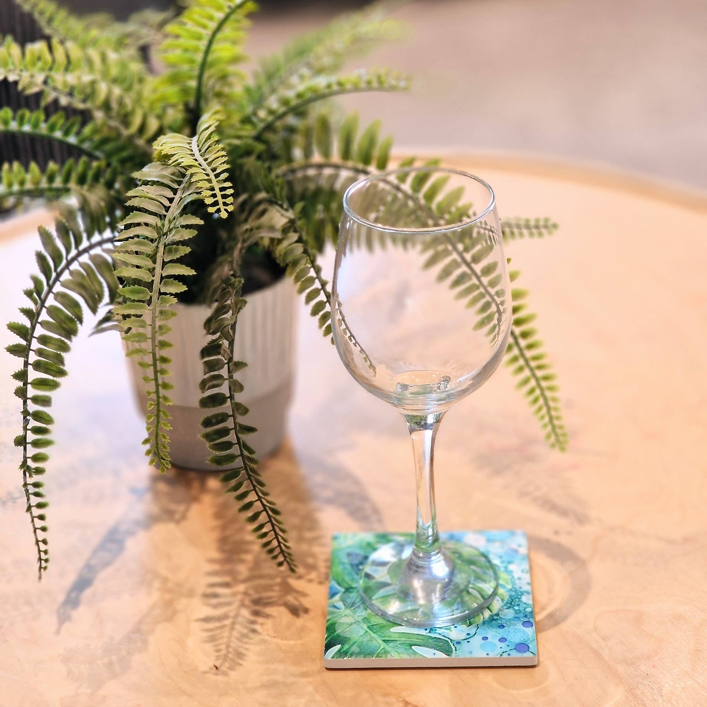 62-C Cheese plant Coaster