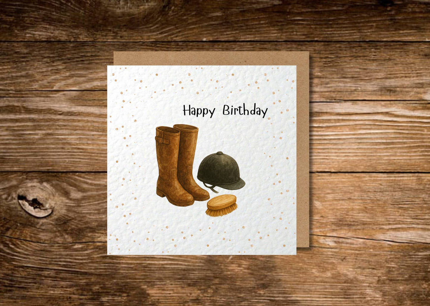 Horse Rider Birthday Card 