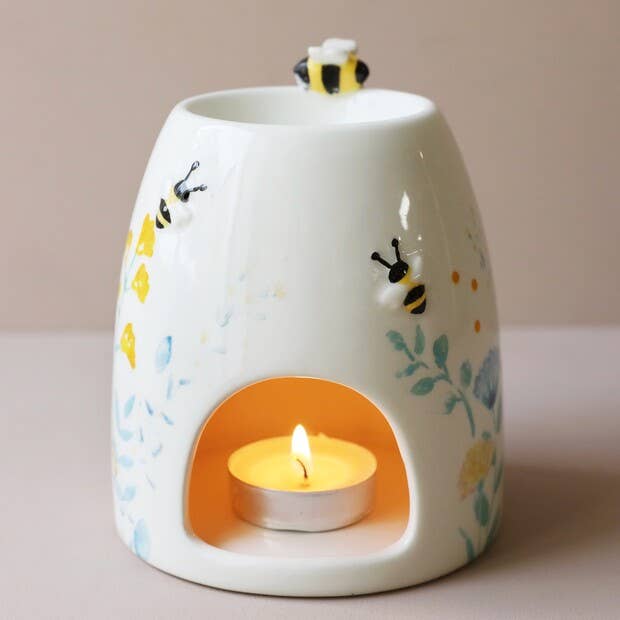 Floral Ceramic Wax Burner -Not available to EU countries