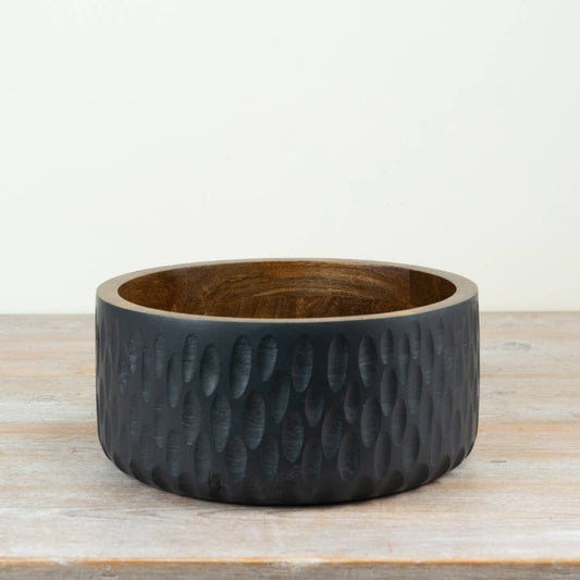 Matt Black Bowl, 30cm