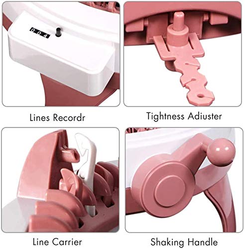 MIAOKE Knitting Machine, 48 Needles Weaving Loom Board Rotating Needle Machine for Adults and Kids, Large Size DIY Toys, Hand Woven, Like Hats Scarves