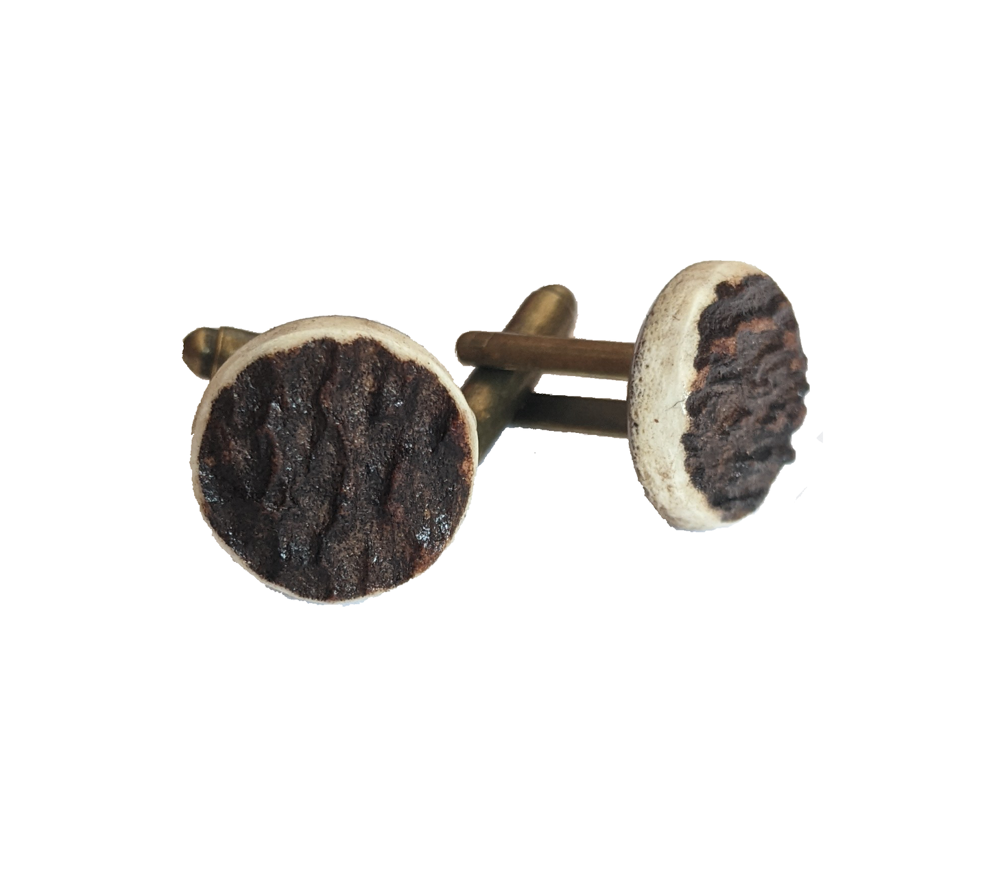 Upcycled antler cufflinks