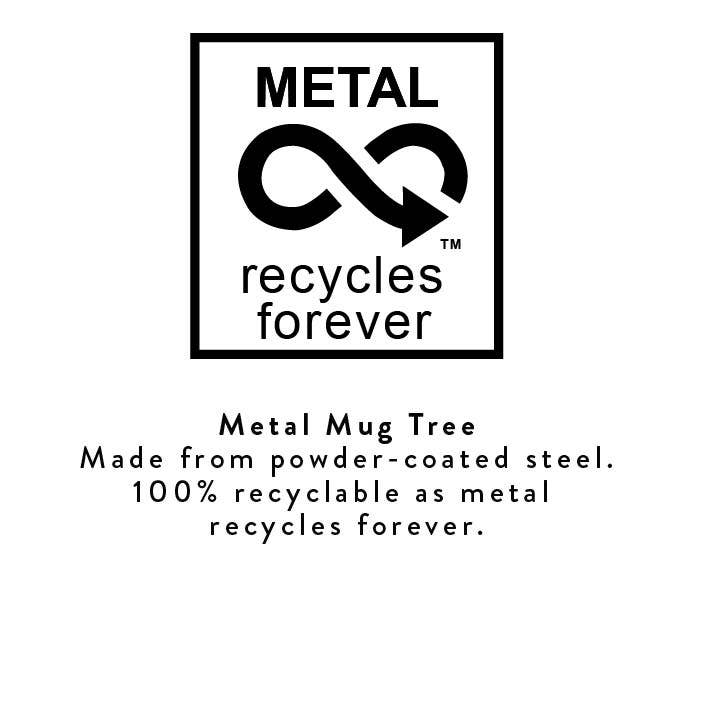 Pearl White - Mug Tree for 12 Mugs