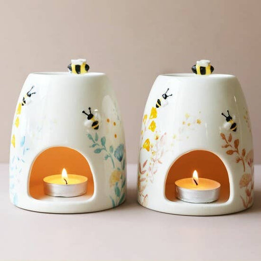 Floral Ceramic Wax Burner -Not available to EU countries