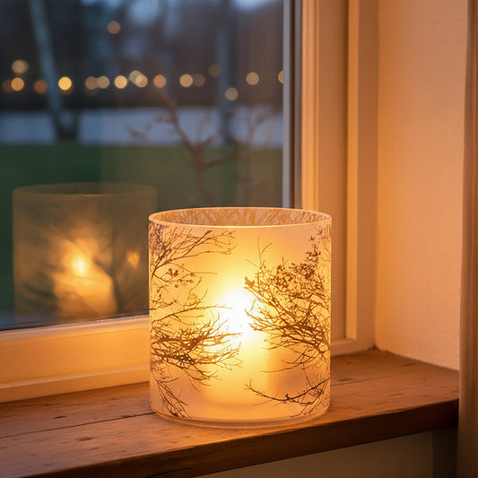 Branch Large Glass Hurricane Candle Holder