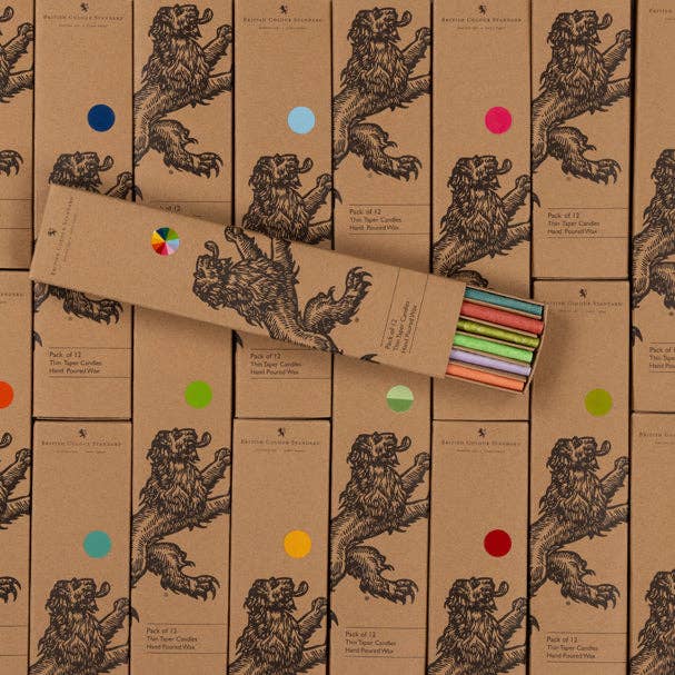 Thin Taper Candles - Powder Blue