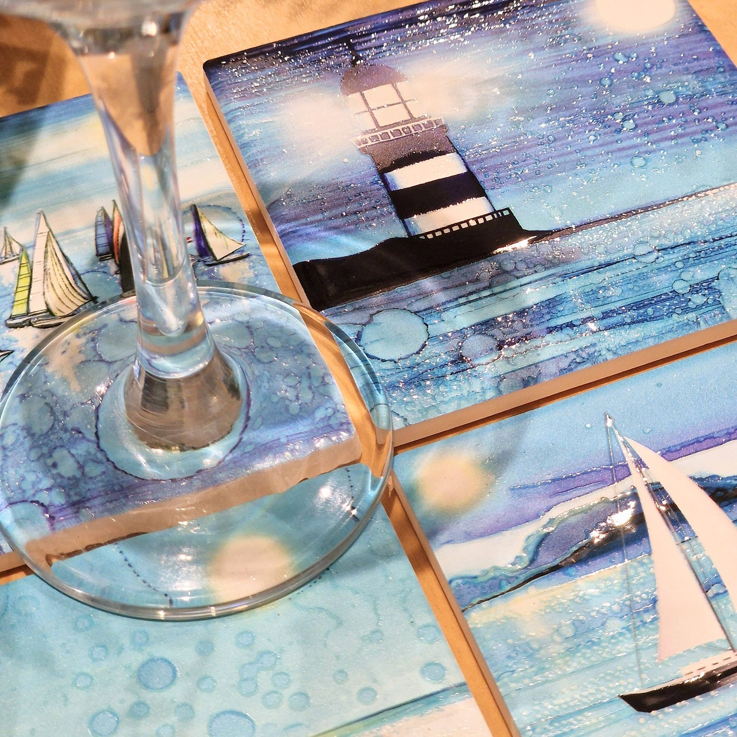 84-C Nautical Lighthouse Coaster