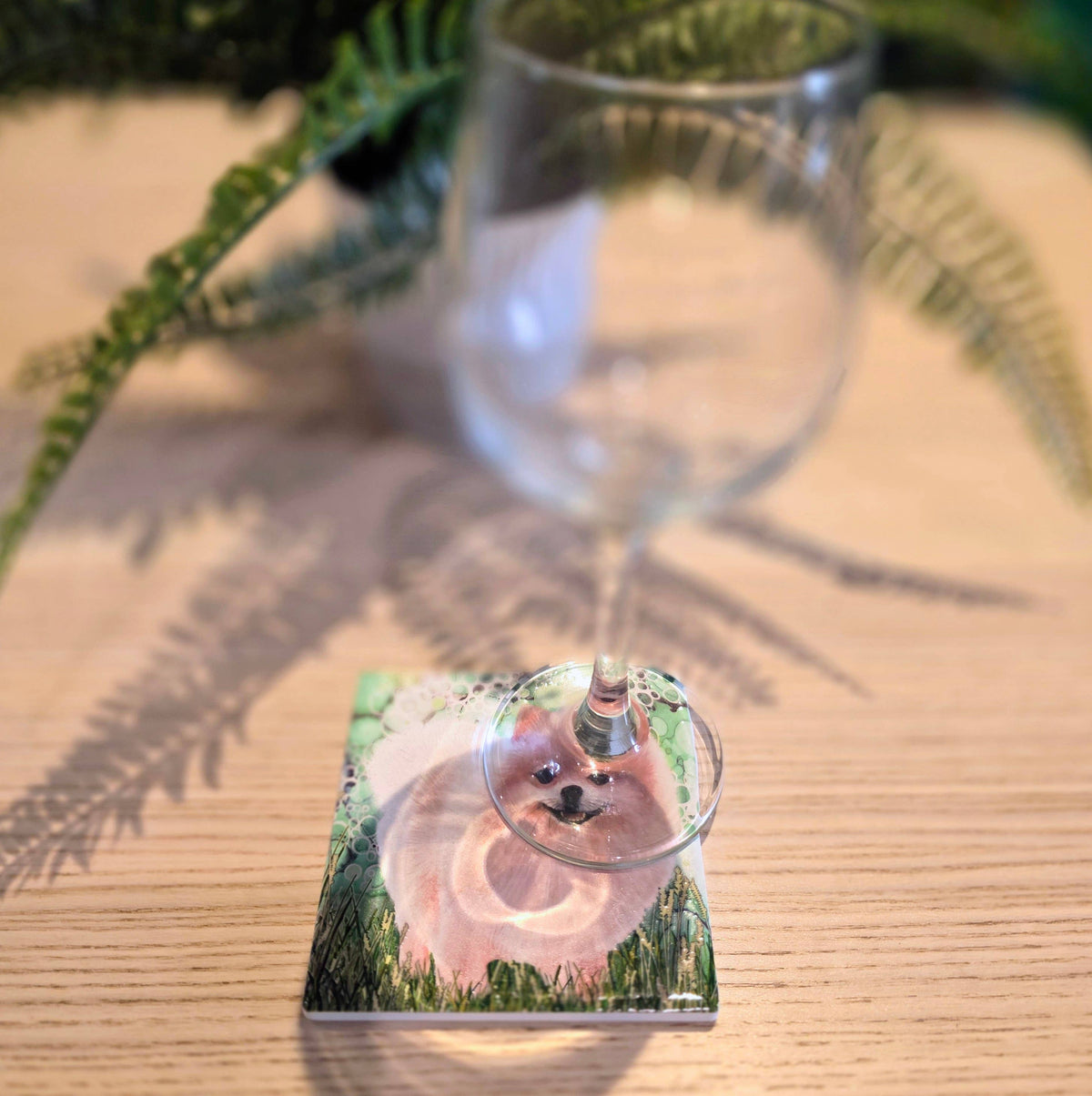 Pomeranian Dog Ceramic Coaster