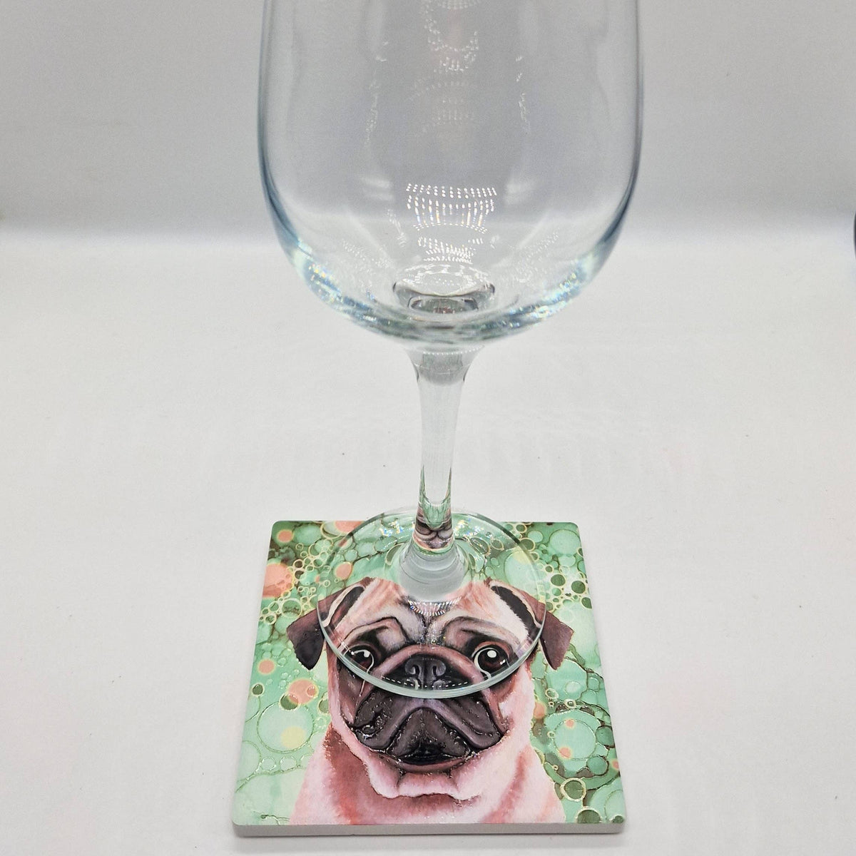 Pug Dog Ceramic Coaster
