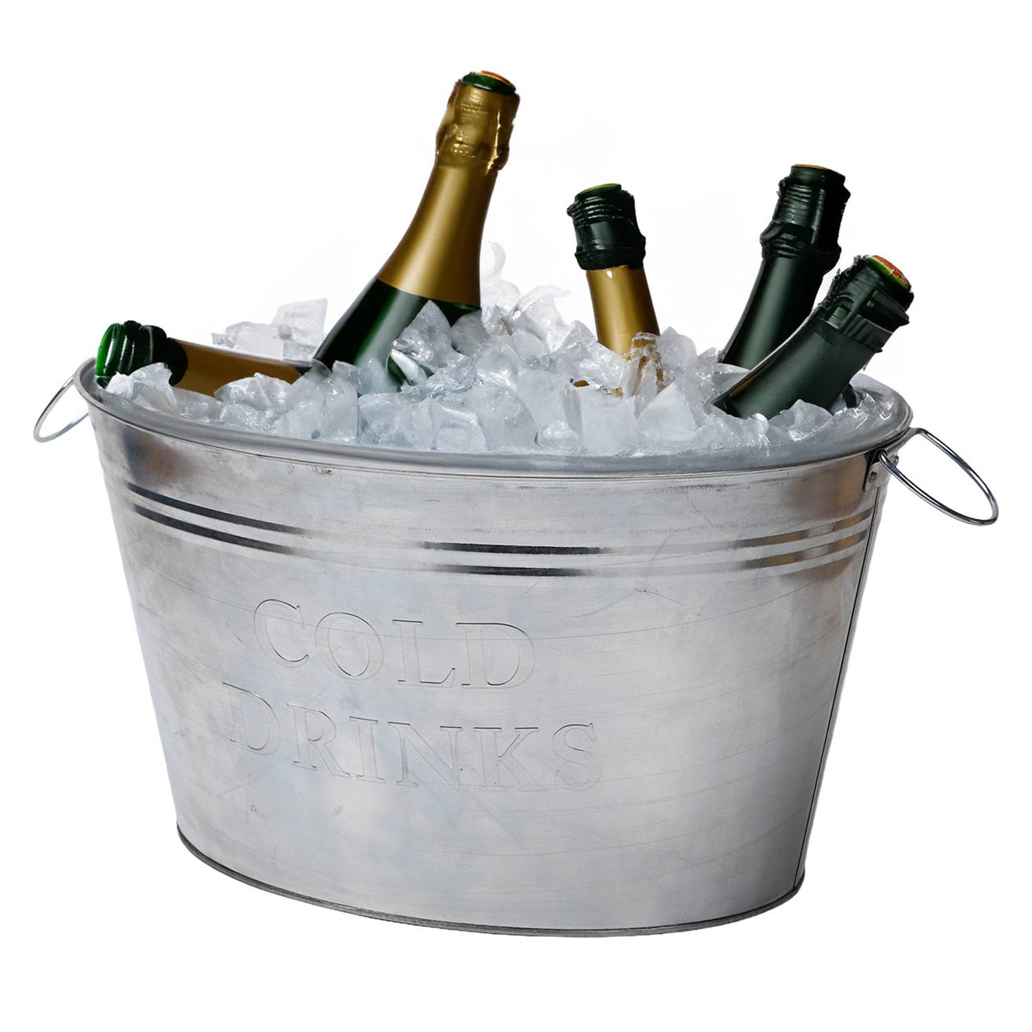 Oval Cooler Bucket with Carry Handles – Portable