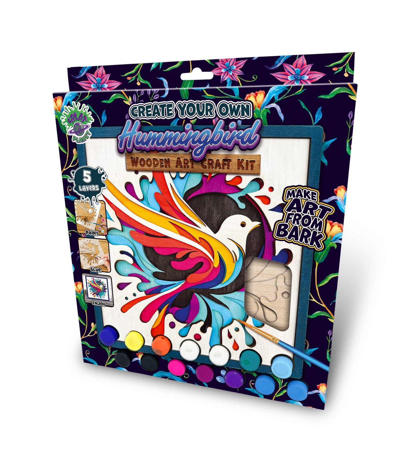 Wooden Hummingbird Art craft Kit