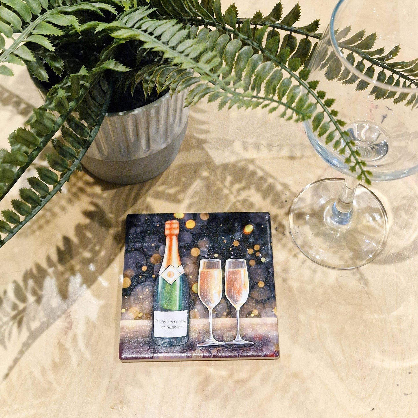 237-C Bubbly Wine Coaster