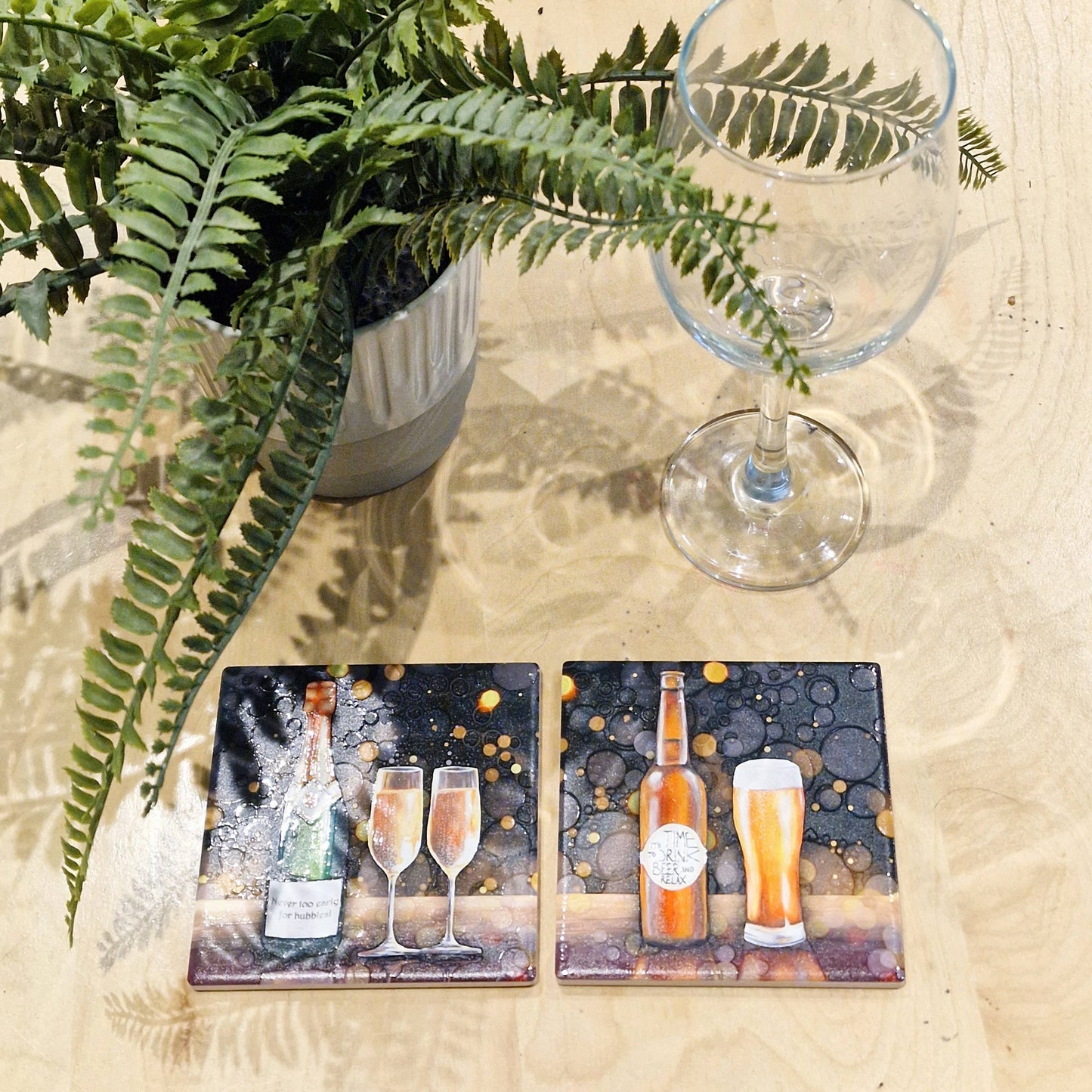 237-C Bubbly Wine Coaster