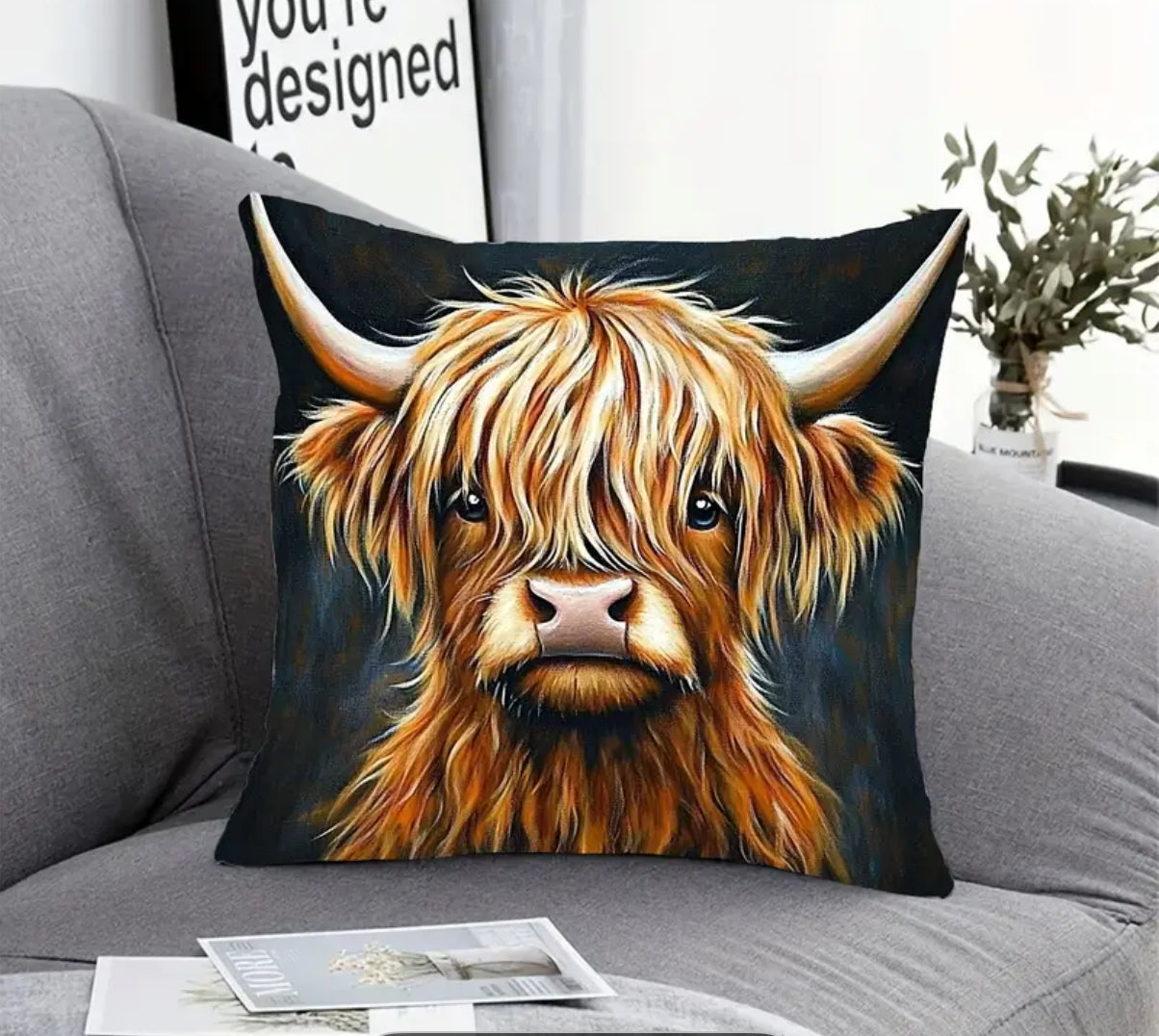 Highland Cow 2 Cushion 45 x 45