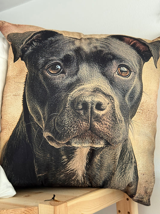 Staffie Cushion 45 x 45