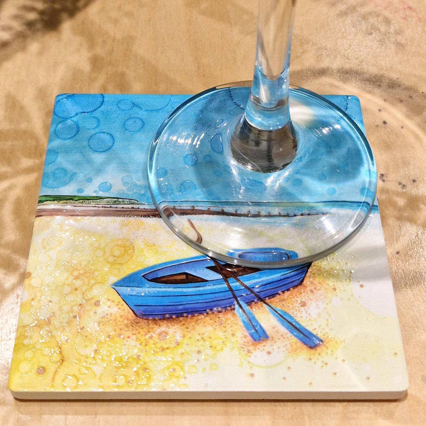 86-C Nautical Row Boat Coaster