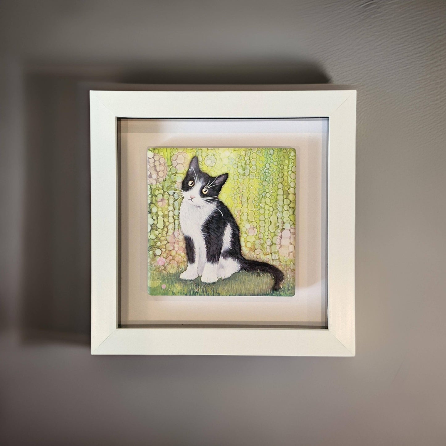 103-SP Black and White Cat Small Picture