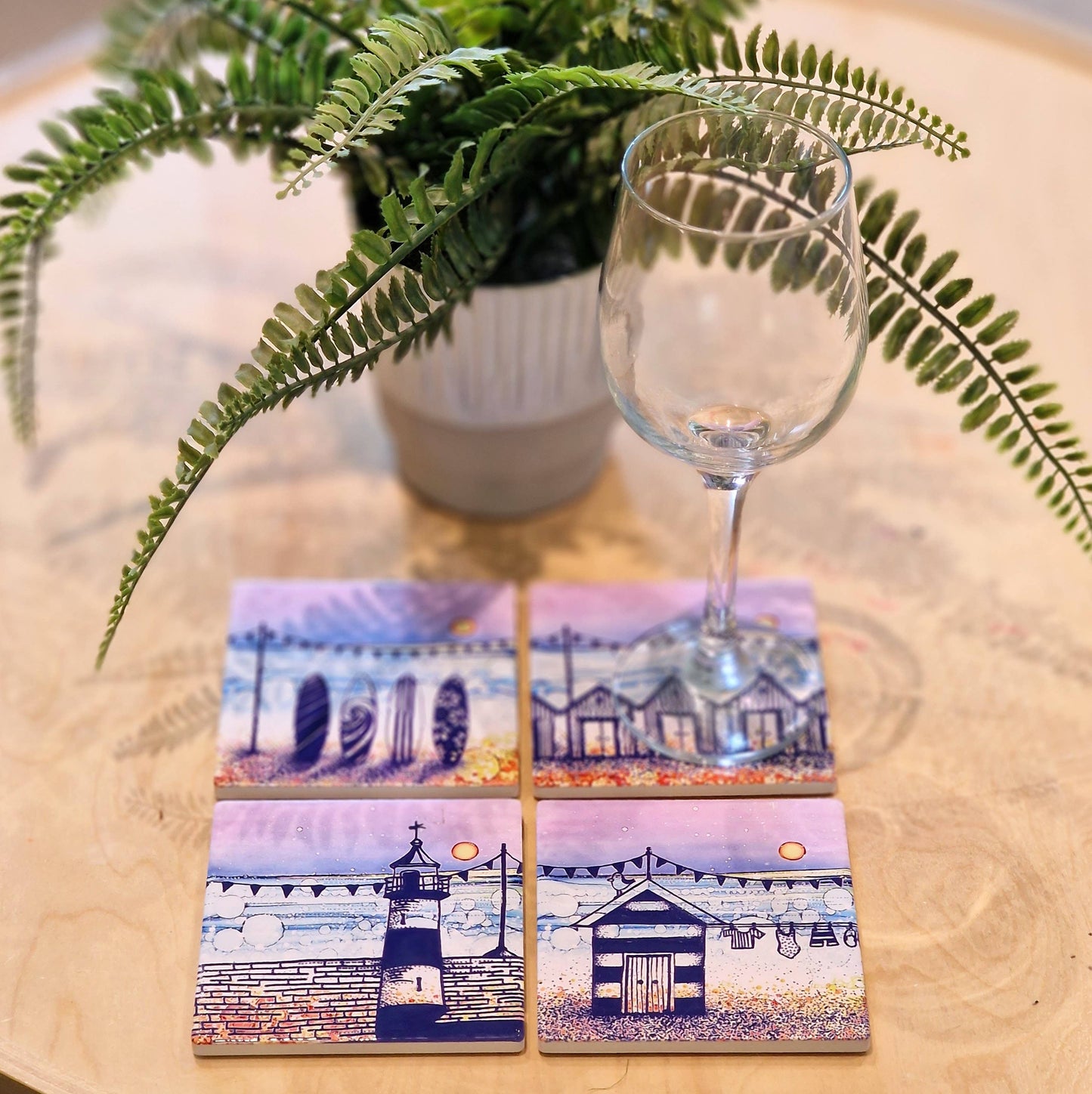 130-C Lighthouse (CR) Coaster