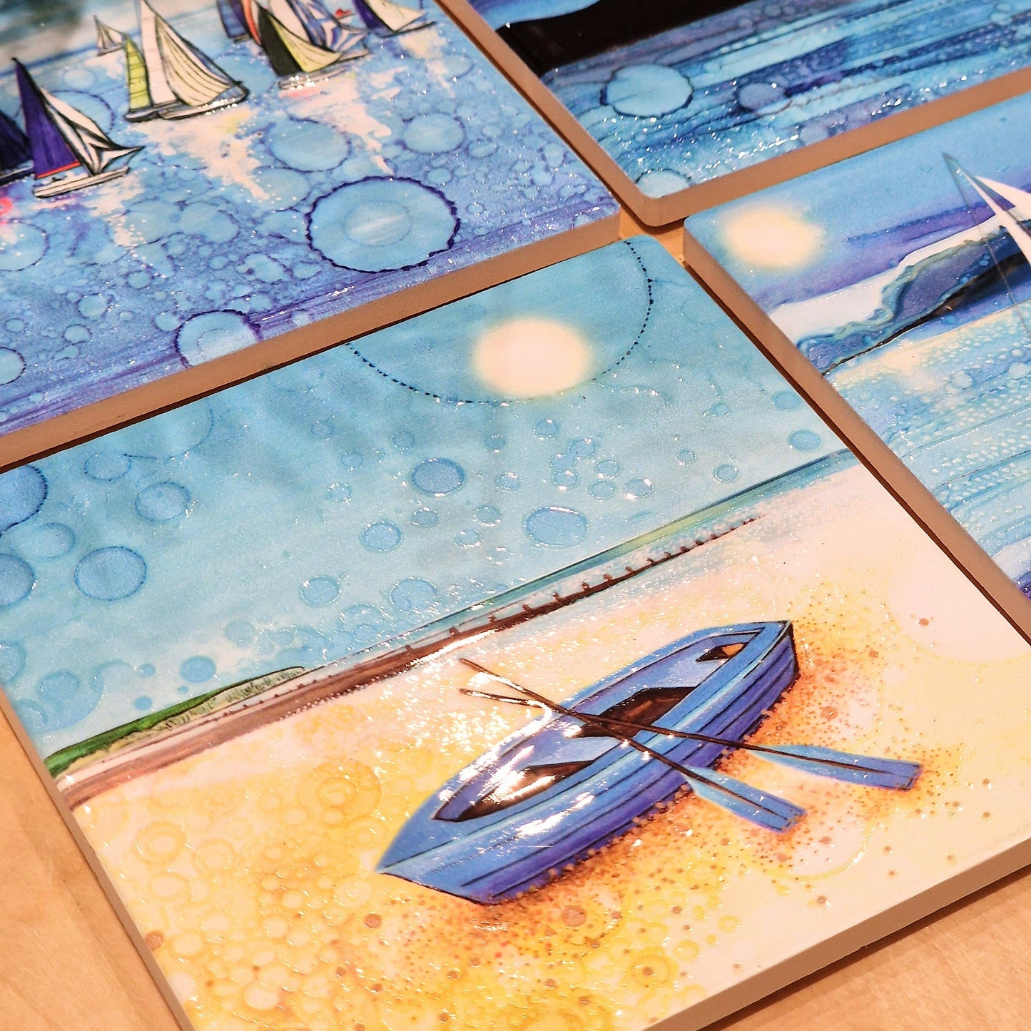 86-C Nautical Row Boat Coaster