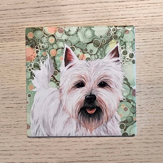 West Highland Terrier Dog Ceramic Coaster
