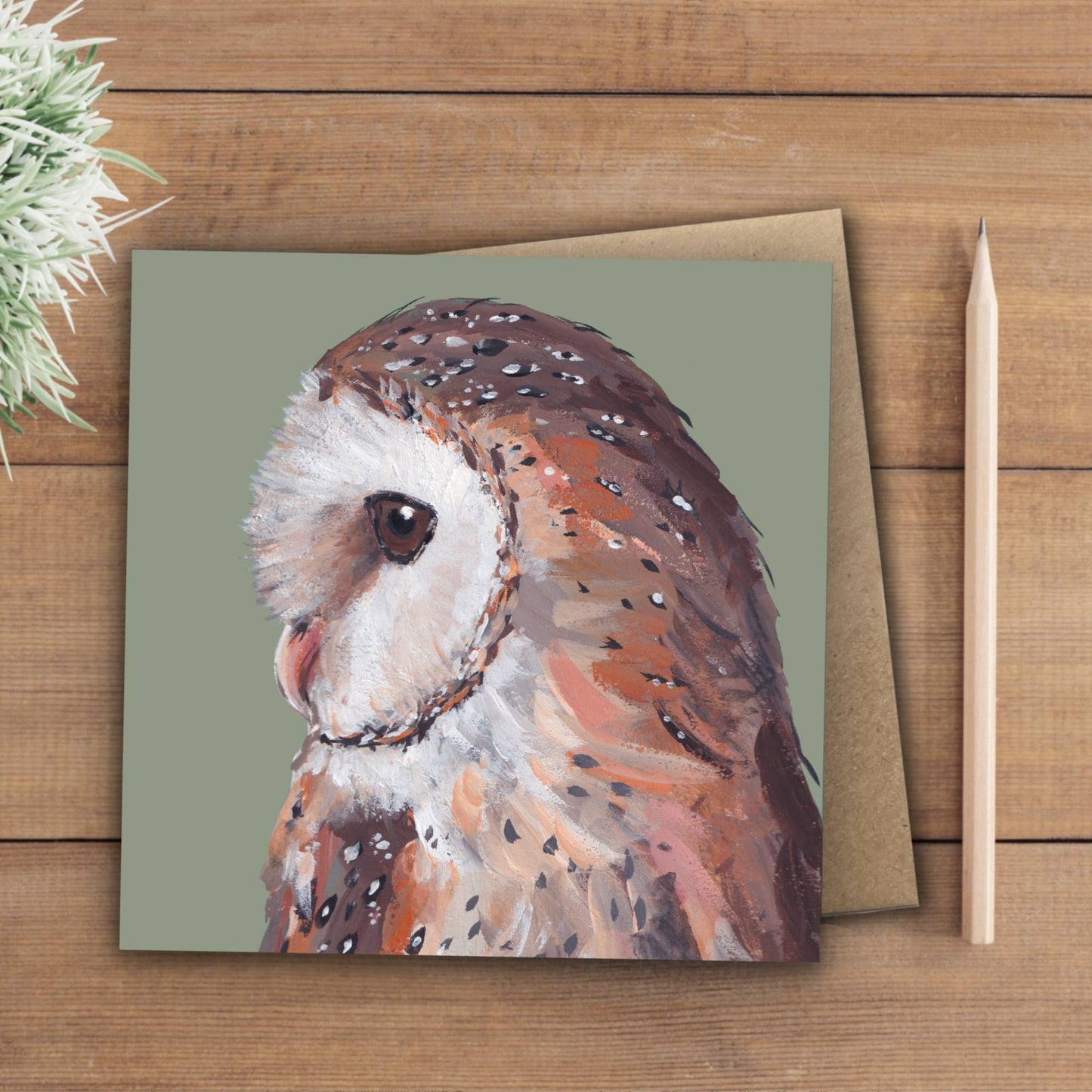 Barn Owl Card | Eco | Recycled | Bird | Blank