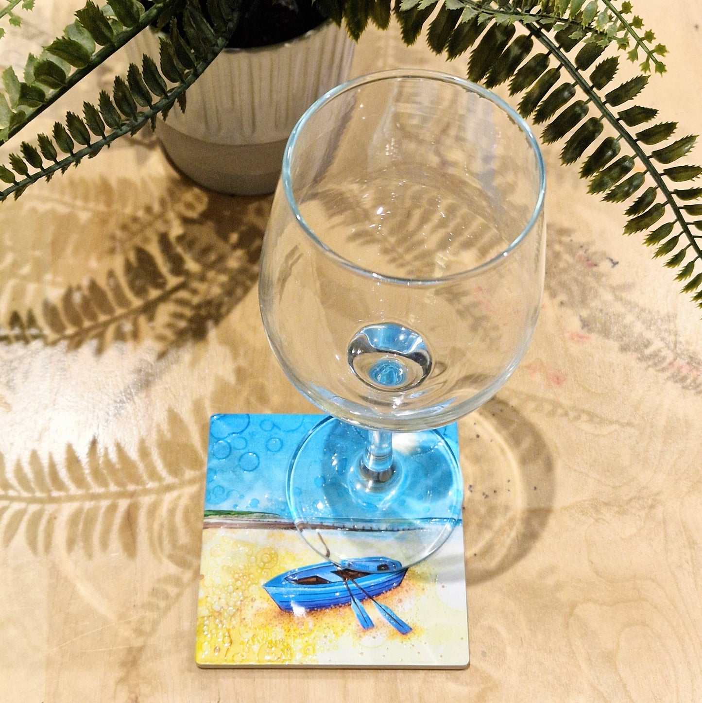 86-C Nautical Row Boat Coaster