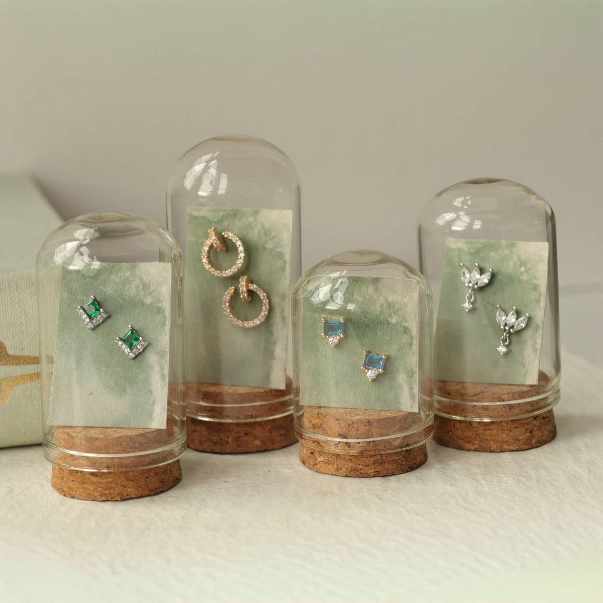 Pearl Fan Drop Earrings