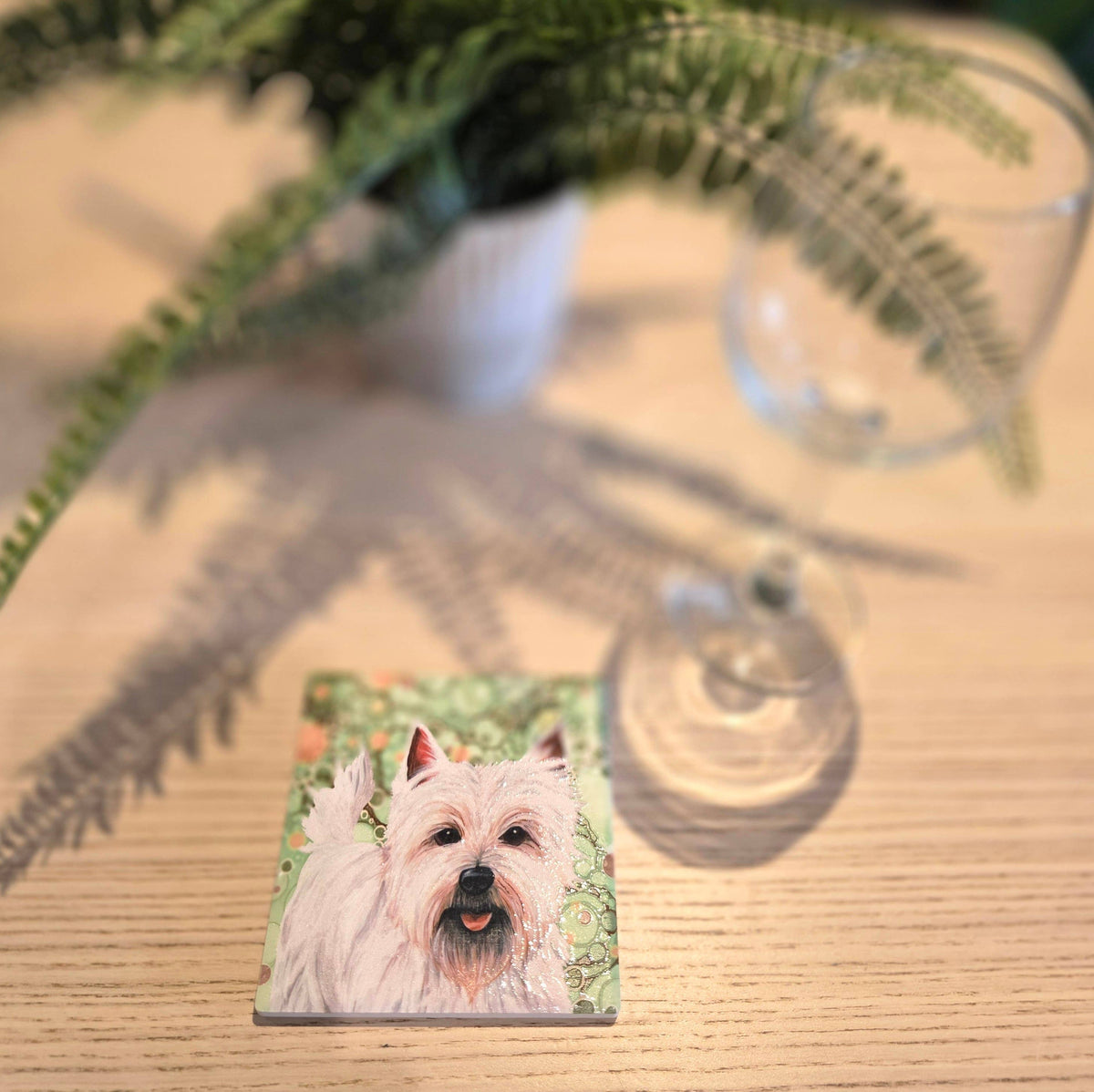 West Highland Terrier Dog Ceramic Coaster