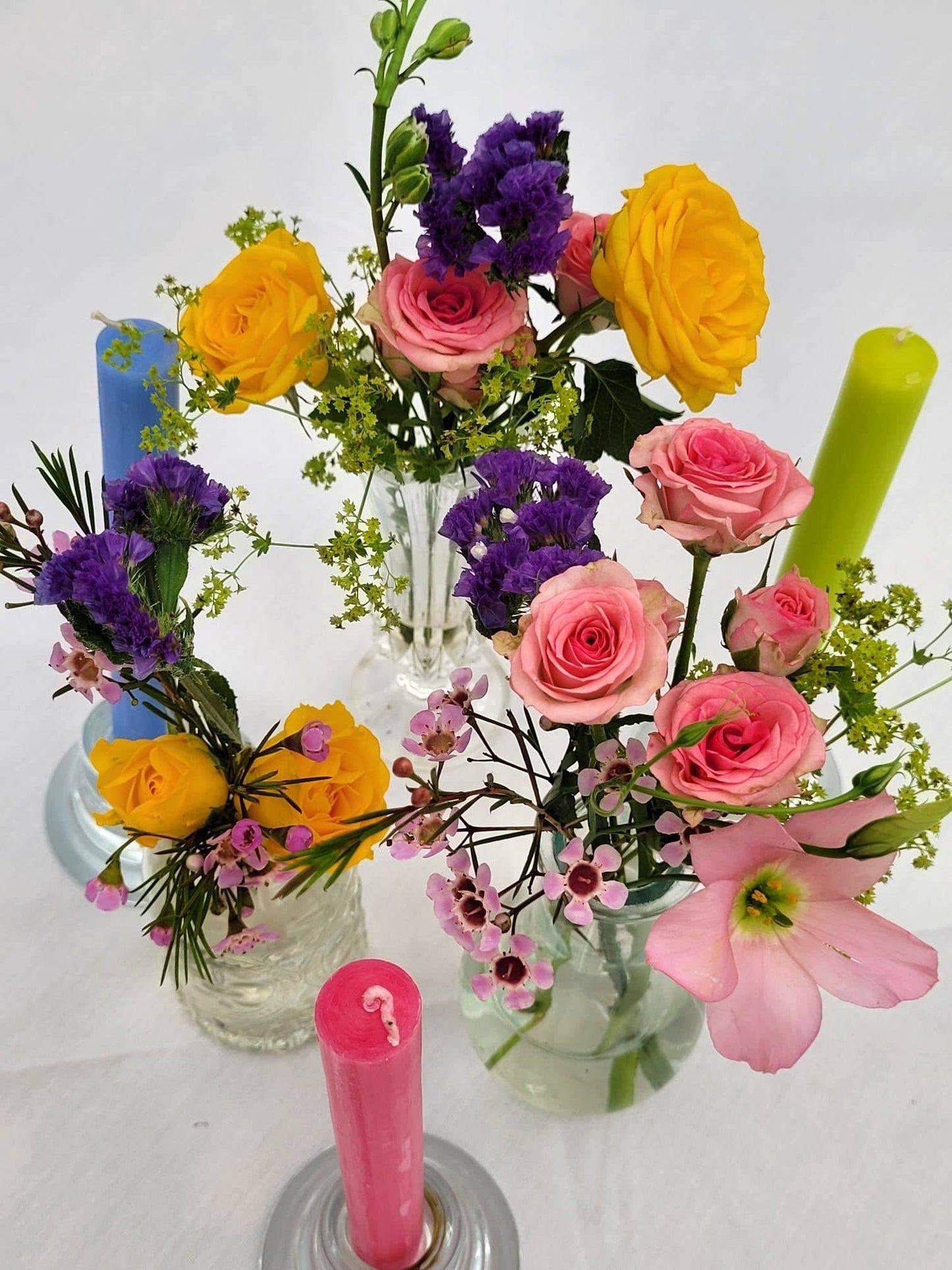 Taupe 8 inch Dinner Candles x 5