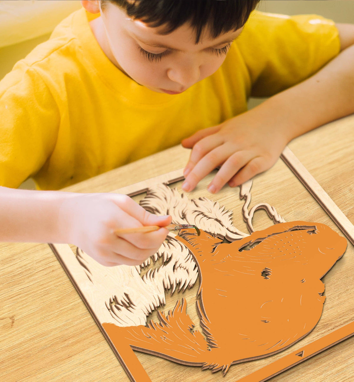 Wooden Sausage Dog Art Craft Kit