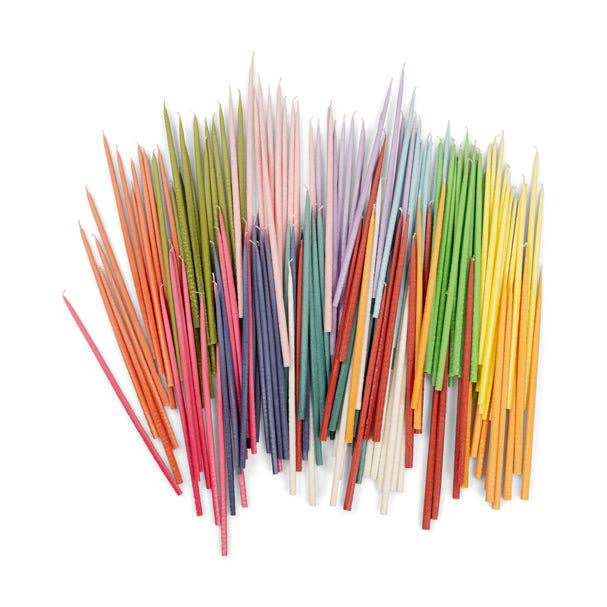 Thin Taper Candles - Beryl Green