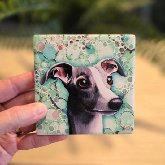 230-C Whippet Dog Coaster