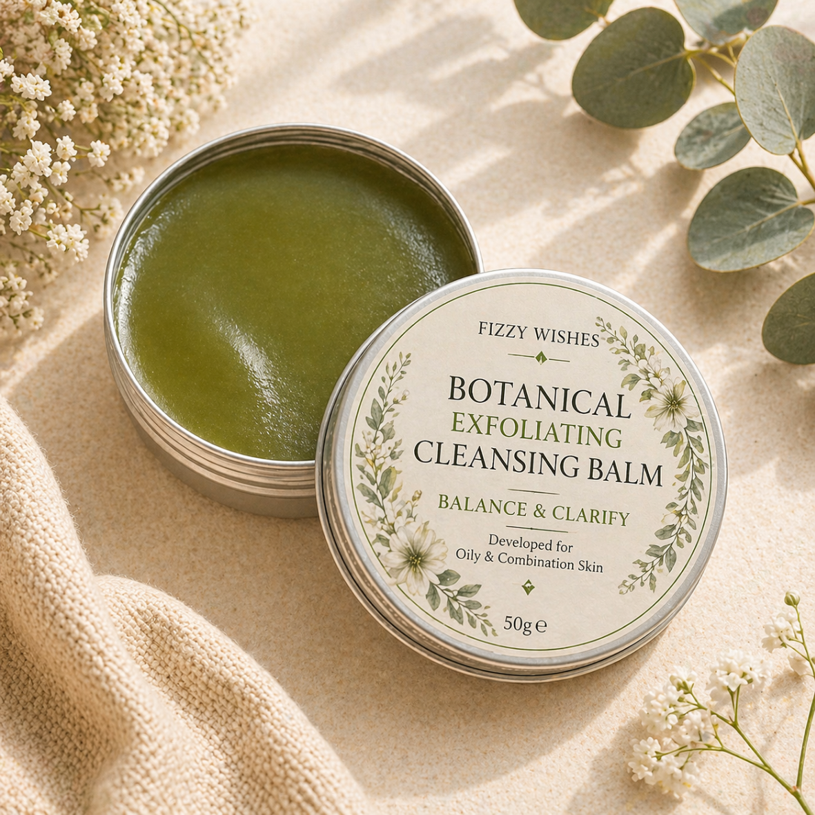 Botanical Exfoliating Cleansing Balm –For Oily & Combination
