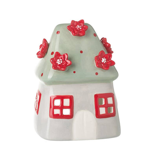 CERAMIC FLOWER ROOF HOUSE