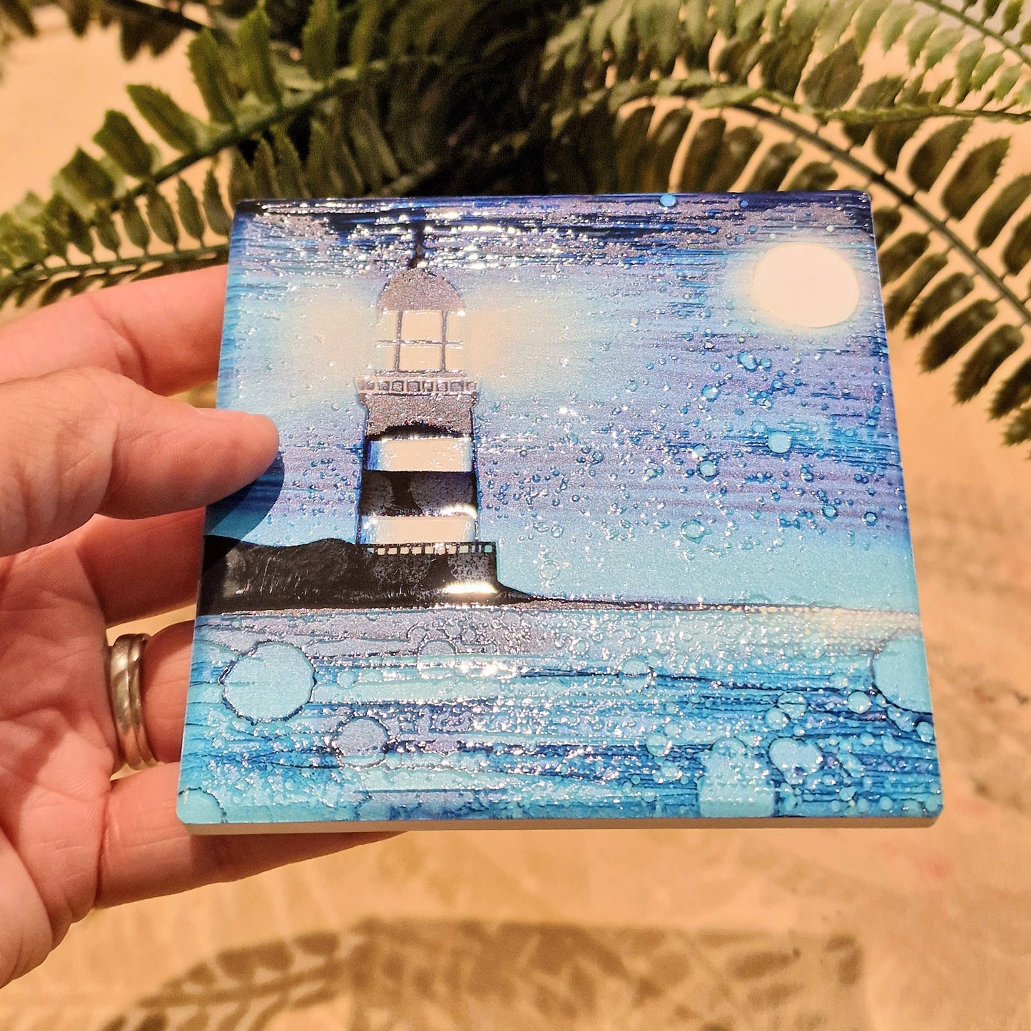 84-C Nautical Lighthouse Coaster