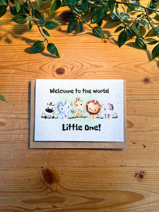 Plantable Greeting Card - Welcome To The World