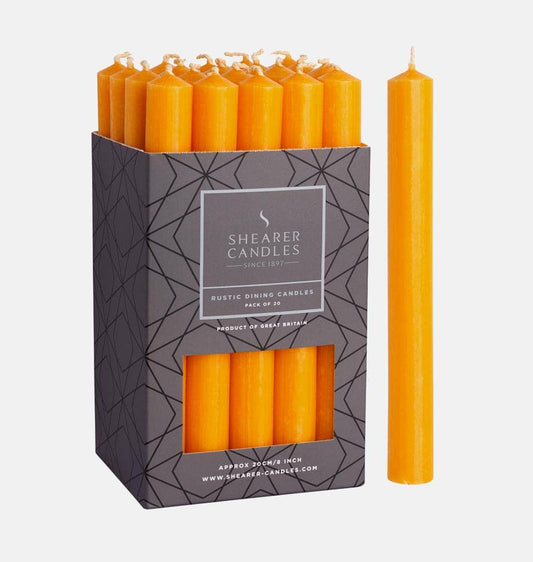 Mango 8 inch Dinner Candles x 5